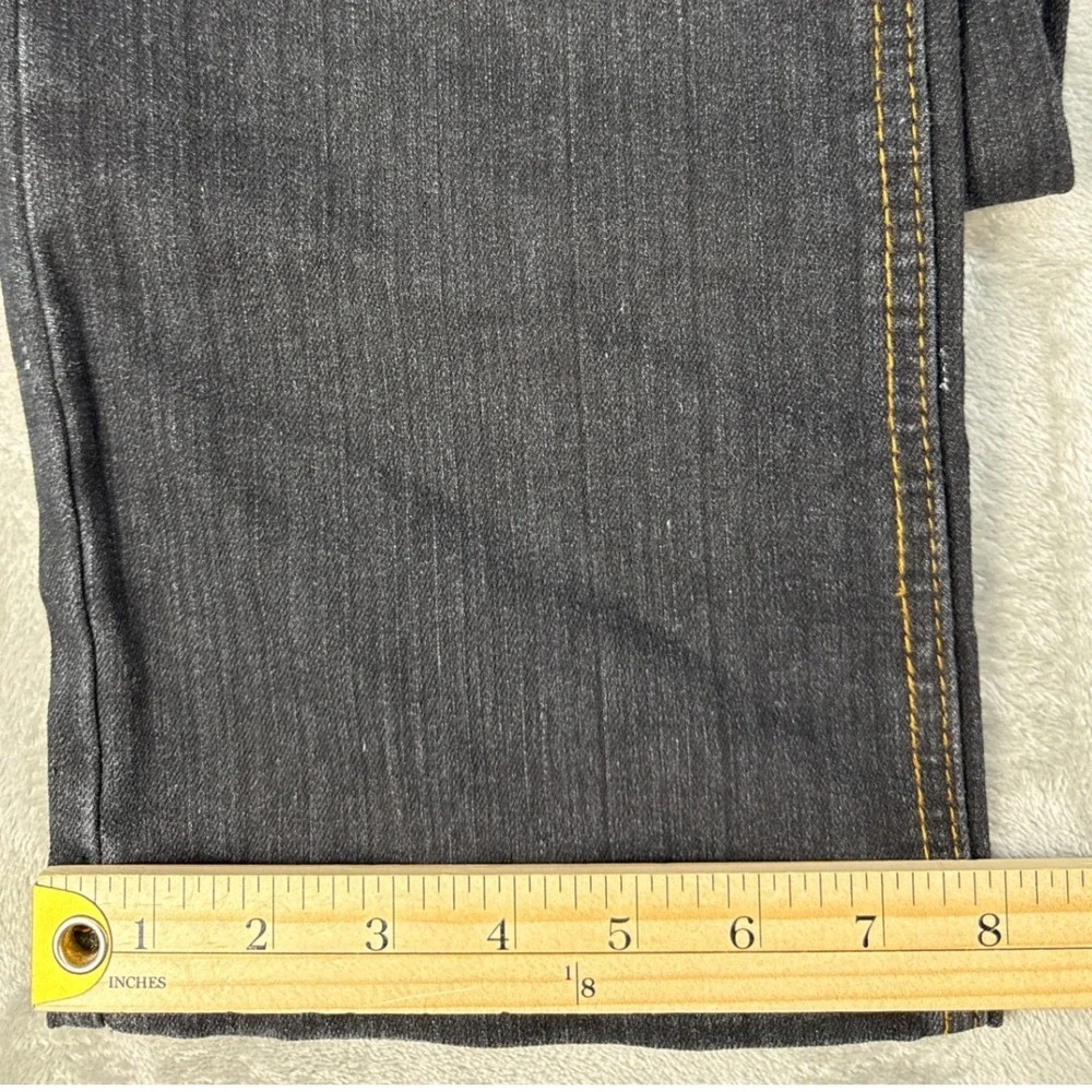 Christian Audigier Jeans Mens 31x34 Straight Dark Wash Embroidered Tattoo EUC